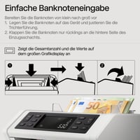 Počítačka bankoviek Safescan 2265 – hodnotové počítanie zmiešaných bankoviek EUR, 6-násobné overovanie pravosti, všetky meny 5