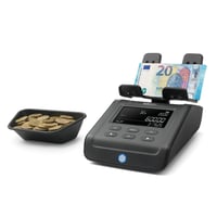 Mașină de numărat bani Safescan 6165 - Numărarea valorii monedelor și a bancnotelor, cu recunoaștere automată a rolelor de monede, cântar pentru numărarea rapidă a numerarului 1