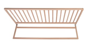 Barieră de pat din lemn Safetots extra lată și extra înaltă, natural, 60 cm înălțime x 140 cm lățime, barieră de siguranță pentru copii mici, pre-asamblată