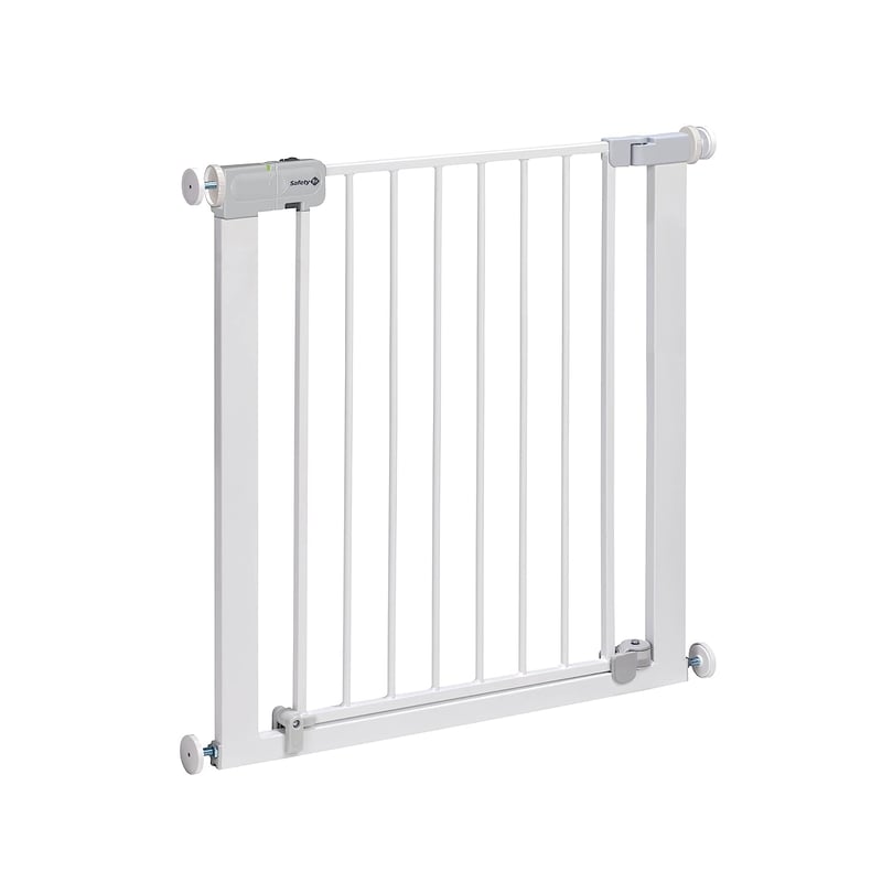 Safety 1st Automatikus Biztonsági Kapu Lépcsőhöz, Önzáró, Fúrás Nélkül, 61-136 cm, Fehér - Auto Close Metal