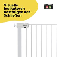 Safety 1st Easy Close Extra Tall sigurnosna vrata, bijela, 73–80 cm (maks. 94 cm), visina 91 cm, metalna vrata za stepenice koja se postavljaju bez bušenja 7