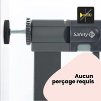 Poartă de siguranță metalică pentru copii Safety 1st Easy Close, 73-80 cm (max. 108 cm), închidere cu o singură mână, fixare fără găurire, sistem de închidere dublă, negru 5