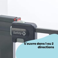 Poartă de siguranță metalică pentru copii Safety 1st Easy Close, 73-80 cm (max. 108 cm), închidere cu o singură mână, fixare fără găurire, sistem de închidere dublă, negru 7