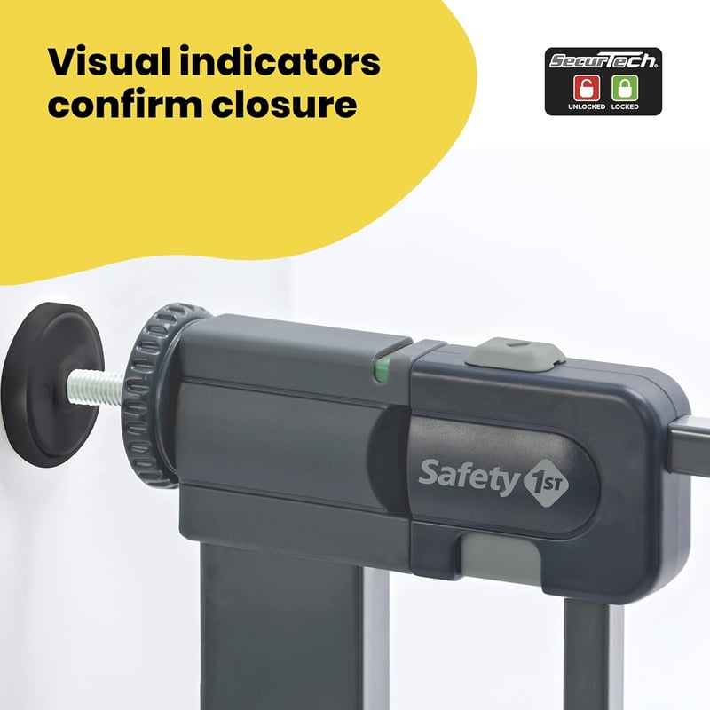 Safety 1st Fém Biztonsági Kapu Lépcsőhöz és Ajtóhoz 73-80cm Nyomásos Rögzítés - Gate