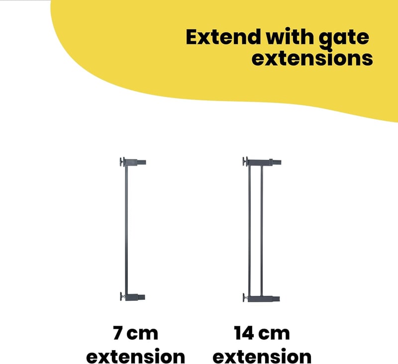 Safety 1st Fém Biztonsági Kapu Lépcsőhöz és Ajtóhoz 73-80cm Nyomásos Rögzítés - Gate