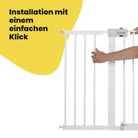 Safety 1st lépcsőkapu bővítés 28 cm fehér - összecsukható kapukhoz - 28 cm, White, Metal gate extension 3