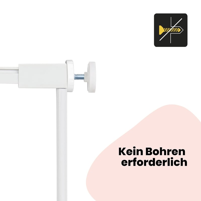 Safety 1st lépcsőkapu bővítés 28 cm fehér - összecsukható kapukhoz - 28 cm, White, Metal gate extension