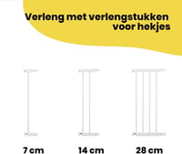 Safety 1st SecureTech Biztonsági Kapu 73-80 cm, Fúrás Nélkül, Fehér 3