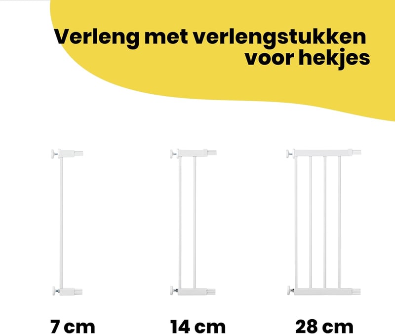 Safety 1st SecureTech Biztonsági Kapu 73-80 cm, Fúrás Nélkül, Fehér