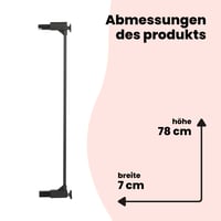 Predĺženie bezpečnostnej zábrany Safety 1st Simply Close, 7 cm, drevené, montáž bez vŕtania, na dvere a schody, doplnok k detskej zábrane 6