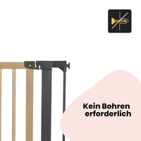 Predĺženie bezpečnostnej zábrany Safety 1st Simply Close, 7 cm, drevené, montáž bez vŕtania, na dvere a schody, doplnok k detskej zábrane 4