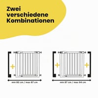 Predĺženie bezpečnostnej zábrany Safety 1st Simply Close, 7 cm, drevené, montáž bez vŕtania, na dvere a schody, doplnok k detskej zábrane 5