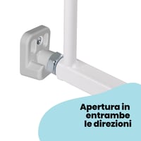 Bezpečnostná zábrana na stenu Safety 1st WallFix na schody a dvere, 62-102 cm, biela, otváranie jednou rukou, montáž na stenu, jednoduchá montáž 6