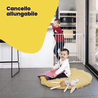 Bezpečnostná zábrana na stenu Safety 1st WallFix na schody a dvere, 62-102 cm, biela, otváranie jednou rukou, montáž na stenu, jednoduchá montáž 2