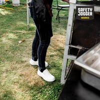 SAFETY JOGGER Acélcsúszású Munkavédelmi Klumpa Fehér Uniszex Konyhai Cipő 3