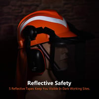 SAFEYEAR Pro Erdészeti Védősisak Láncfűrészhez - Állítható 27SNR Fülvédővel és Hálós Arcvédővel - EN397 Tanúsított Fejvédelem Erdészeti Munk 4