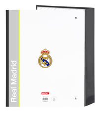 Dosar cu 4 inele Safta Real Madrid 25/26 pentru copii, folio, 27x6x33 cm, alb 2
