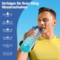 Motivačná športová fľaša Sahara Sailor 1000 ml, BPA-free Tritan, nepriepustná fľaša na vodu na bicykel, kempovanie, jogu, do fitka 6