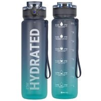 Motivačná športová fľaša Sahara Sailor 1000 ml, BPA-free Tritan, nepriepustná fľaša na vodu na bicykel, kempovanie, jogu, do fitka 1