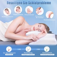 SAHEYER Ergonomikus Memóriahabos Nyakpárna Ortopédikus Nyak Támasztó Oldal és Hátpárna 2