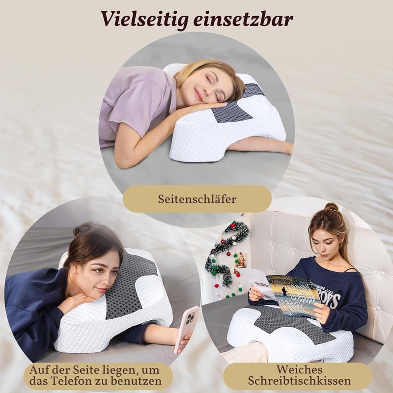 SAHEYER ergonomikus oldalsó alvópárna memóriahabbal nyak- és vállnak