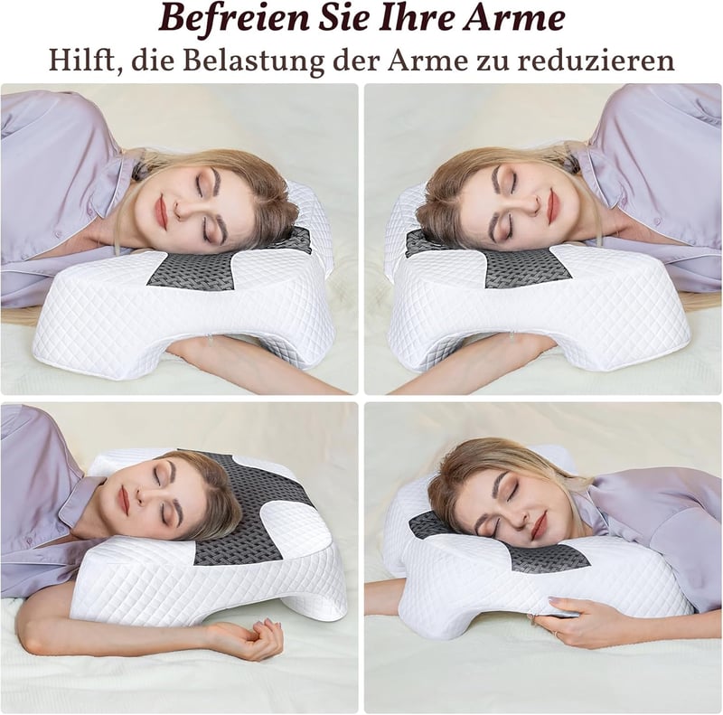 SAHEYER ergonomikus oldalsó alvópárna memóriahabbal nyak- és vállnak
