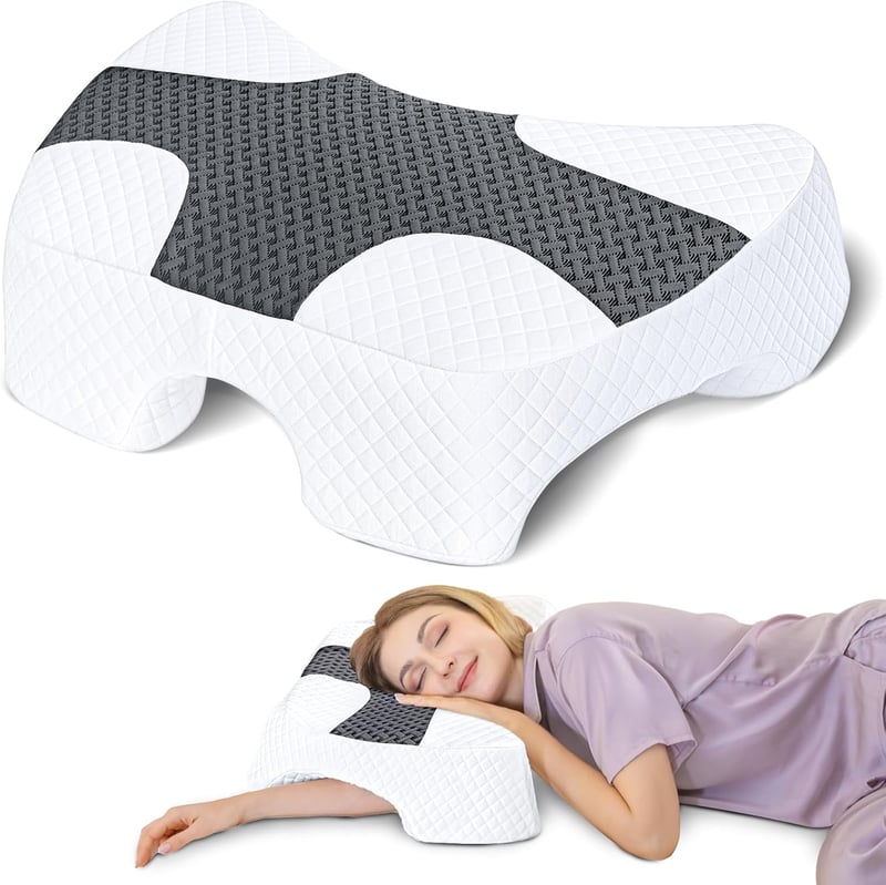 SAHEYER ergonomikus oldalsó alvópárna memóriahabbal nyak- és vállnak