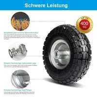 SAICOOS Sackli Kerekek 260x85mm Tömör Gumi 4.10 3.50-4 Csere Kerék Pár 4