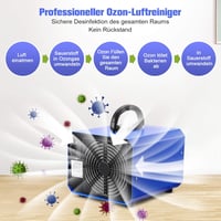 Sailnovo Ózongenerátor 6000 mg/h - Légtisztító és Szagtalanító Időzítővel, 180 Perces Működés, Lakásba, Autóba, Dohányfüst Ellen 6