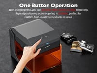 SainSmart Kiosk 2.5W Lézer Gravírozó Gép, Hordozható Lézer Vágó Akril Burkolattal, 9.9x9.9cm Munkaterület, Fekete-Narancs 5