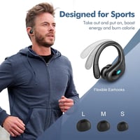 sajawass Bluetooth 5.3 Fülhallgató HiFi Sztereó, 80 Órás Akkumulátor, Dupla LED Kijelzős Töltőtok, IPX7 Vízálló, Android iOS Kompatibilis - Fekete 3