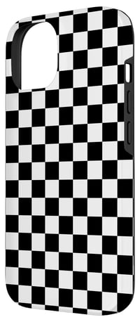 Obal na iPhone 14 so šachovnicovým vzorom – Károvaný ochranný kryt na iPhone 14 2