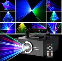 SALA DJ Disco Fény Távirányítóval, 3D RGB Animációs Party Világítás DMX512, Beltéri Szórakozóhely Karaoke Születésnap Rendezvény 1