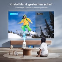 Salange 4K Mini Projektor Android 11 WiFi 6 Bluetooth 5.4 Otthoni Kivetítő 7
