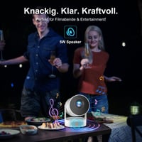 Salange 4K Mini Projektor Android 11 WiFi 6 Bluetooth 5.4 Otthoni Kivetítő 2