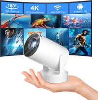 Salange 4K Mini Projektor Android 11 WiFi 6 Bluetooth 5.4 Otthoni Kivetítő 1