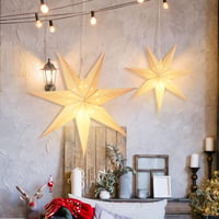 SALCAR LED papír csillag függeszthető dekoráció 55-75 cm 2