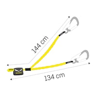 Via Ferrata set Salewa Ergo Tex – strieborná/kráľovská modrá, 1 ks, horolezecký istiaci set 2