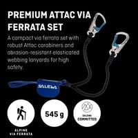 Set Via Ferrata Salewa Premium Attac - Echipament de Asigurare pentru Alpinism 2