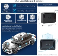 Salind GPS autókövetõ mágneses rögzítéssel, 40 napos akkumulátor, élõ helymeghatározás - 2G - Magnetic - Battery up to 90 days 3