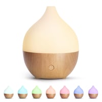 Ultrazvukový aróma difuzér Salking 100 ml na esenciálne oleje, RGB osvetlenie, automatické vypnutie, dizajn s bielym dreveným vzorom, na použitie v kancelárii a domácnosti 1