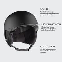 Cască de schi și snowboard pentru bărbați Salomon Brigade, fixare reglabilă, sistem de ventilație, protecție suplimentară 3