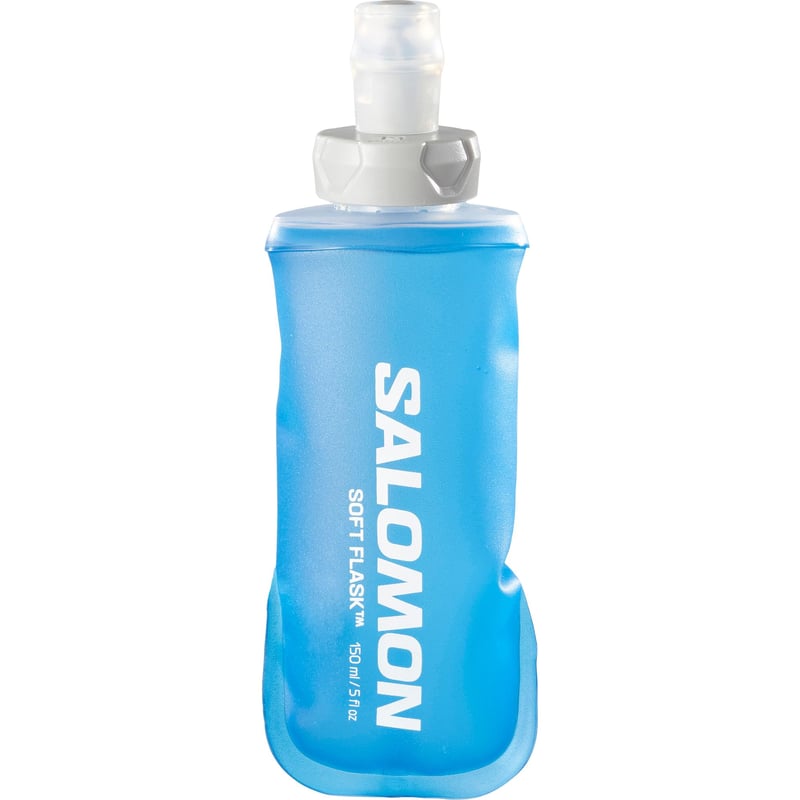 Salomon Soft Flask 150ml 28 Flexibilná fľaša unisex, rýchly prísun energie, ekologická, ventil s vysokým prietokom, Clear Blue