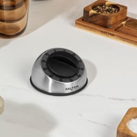 Salter 338 SSBKXR15 mehanički kuhinjski tajmer – 60-minutni analogni odbrojavač, glasno zvono, gumirani kotačić, nehrđajući čelik 2