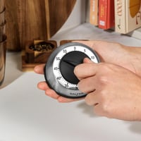 Salter 338 SSBKXR15 mehanički kuhinjski tajmer – 60-minutni analogni odbrojavač, glasno zvono, gumirani kotačić, nehrđajući čelik 3