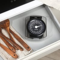 Cântar de bucătărie mecanic analogic Salter cu bol – capacitate 5 kg, design retro, lavabil în mașina de spălat vase, unități de măsură metrice și imperiale, negru 6