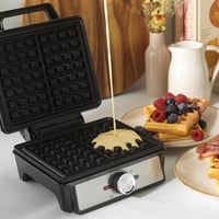 Salter Gofrisütő Gép Dupla Lemezzel, Mély Belgás Amerikai Gofri, Hőmérséklet Szabályozás, 1600W 5