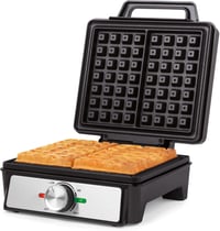 Salter Gofrisütő Gép Dupla Lemezzel, Mély Belgás Amerikai Gofri, Hőmérséklet Szabályozás, 1600W 1