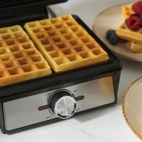 Salter Gofrisütő Gép Dupla Lemezzel, Mély Belgás Amerikai Gofri, Hőmérséklet Szabályozás, 1600W 6