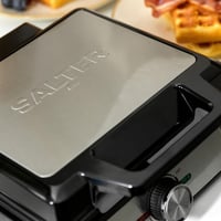Salter Gofrisütő Gép Dupla Lemezzel, Mély Belgás Amerikai Gofri, Hőmérséklet Szabályozás, 1600W 8